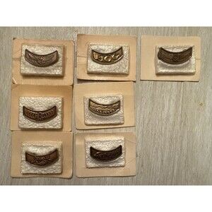 Lot of 7: VINTAGE RARE Harley Davidson Owners Group HOG Metal Pins 1993-1998-NEW